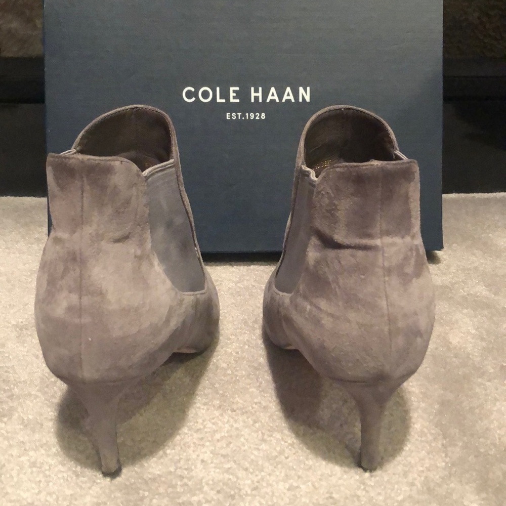 Cole Haan Grey Suede Boots Size 9.5 - Picture 3 of 5